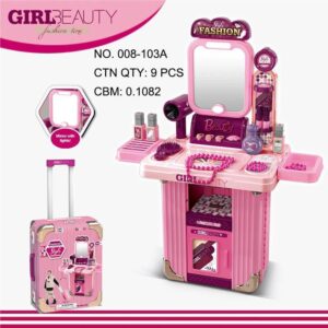 Kids Beauty Makeup Table Suitcase Set
