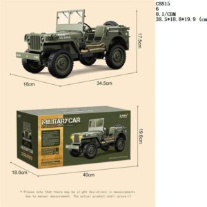 2.4GHz RC Military Jeep Off-Road Remote Control Car